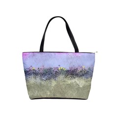 Abstract Garden In Pastel Colors Shoulder Handbags