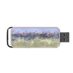 Abstract Garden In Pastel Colors Portable Usb Flash (one Side) by digitaldivadesigns