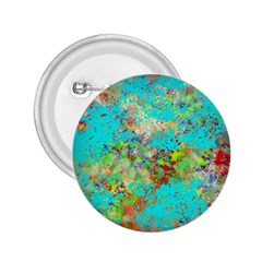 Abstract Garden In Aqua 2 25  Buttons by digitaldivadesigns