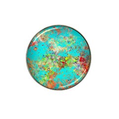 Abstract Garden In Aqua Hat Clip Ball Marker (10 Pack) by digitaldivadesigns