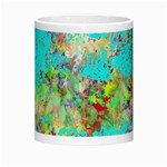 Abstract Garden in Aqua Morph Mugs Center