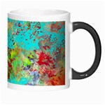 Abstract Garden in Aqua Morph Mugs Right