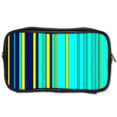 Hot Stripes Aqua Toiletries Bags by ImpressiveMoments