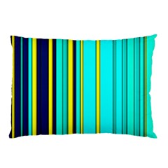 Hot Stripes Aqua Pillow Cases (two Sides) by ImpressiveMoments