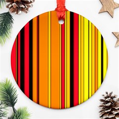 Hot Stripes Fire Ornament (round)  by ImpressiveMoments