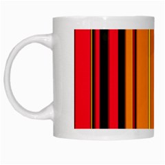 Hot Stripes Fire White Mugs by ImpressiveMoments