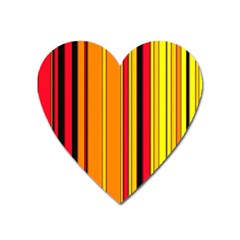 Hot Stripes Fire Heart Magnet by ImpressiveMoments