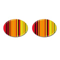 Hot Stripes Fire Cufflinks (oval) by ImpressiveMoments