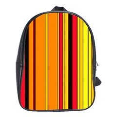 Hot Stripes Fire School Bags (xl)  by ImpressiveMoments