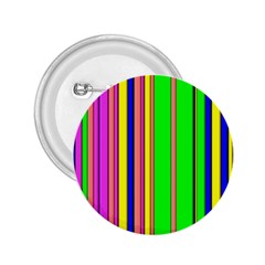 Hot Stripes Rainbow 2 25  Buttons by ImpressiveMoments