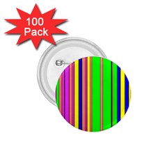 Hot Stripes Rainbow 1 75  Buttons (100 Pack)  by ImpressiveMoments