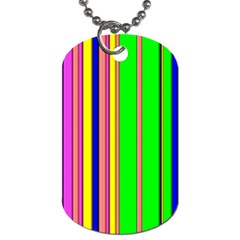 Hot Stripes Rainbow Dog Tag (two Sides) by ImpressiveMoments