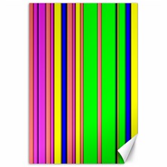 Hot Stripes Rainbow Canvas 20  X 30   by ImpressiveMoments