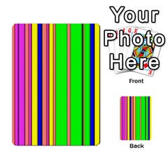 Hot Stripes Rainbow Multi-purpose Cards (rectangle) 