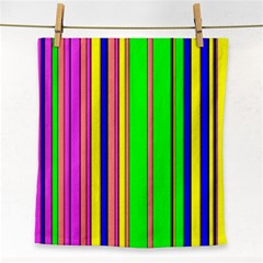 Hot Stripes Rainbow Face Towel by ImpressiveMoments