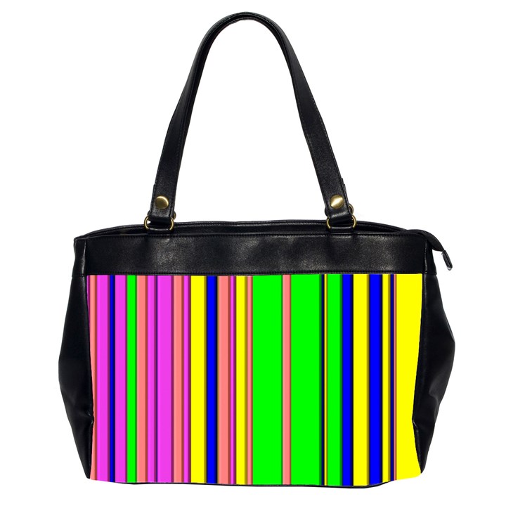 Hot Stripes Rainbow Office Handbags (2 Sides) 