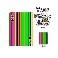 Hot Stripes Rainbow Playing Cards 54 (mini)  by ImpressiveMoments