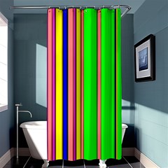 Hot Stripes Rainbow Shower Curtain 36  X 72  (stall)  by ImpressiveMoments