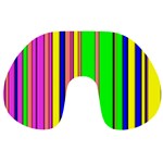 Hot Stripes Rainbow Travel Neck Pillows Back