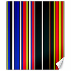 Hot Stripes Red Blue Canvas 20  X 24   by ImpressiveMoments