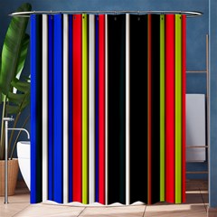 Hot Stripes Red Blue Shower Curtain 60  X 72  (medium)  by ImpressiveMoments