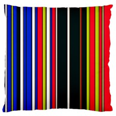 Hot Stripes Red Blue Standard Flano Cushion Cases (two Sides)  by ImpressiveMoments