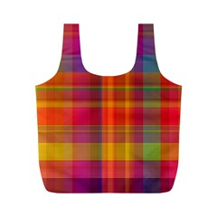 Plaid, Hot Full Print Recycle Bags (m)  by ImpressiveMoments