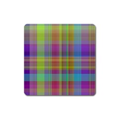 Plaid, Cool Square Magnet by ImpressiveMoments