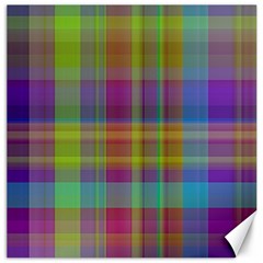 Plaid, Cool Canvas 16  X 16   by ImpressiveMoments