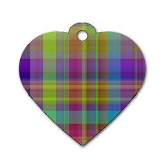 Plaid, Cool Dog Tag Heart (two Sides) by ImpressiveMoments