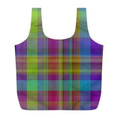 Plaid, Cool Full Print Recycle Bags (l)  by ImpressiveMoments