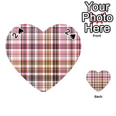 Plaid, Candy Playing Cards 54 (heart)  by ImpressiveMoments