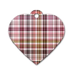 Plaid, Candy Dog Tag Heart (one Side) by ImpressiveMoments