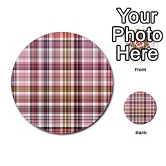 Plaid, Candy Multi-purpose Cards (round)  by ImpressiveMoments