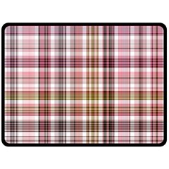 Plaid, Candy Fleece Blanket (large)  by ImpressiveMoments