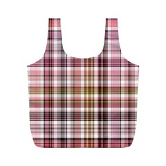 Plaid, Candy Full Print Recycle Bags (m)  by ImpressiveMoments