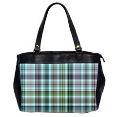 Plaid Ocean Office Handbags (2 Sides)  by ImpressiveMoments