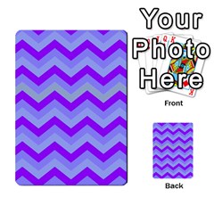 Chevron Blue Multi-purpose Cards (rectangle) 