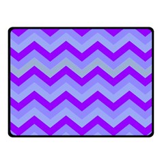 Chevron Blue Fleece Blanket (small) by ImpressiveMoments