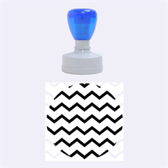 Chevron Blue Rubber Round Stamps (medium) by ImpressiveMoments