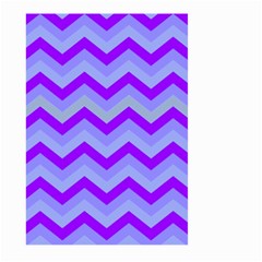 Chevron Blue Large Garden Flag (two Sides) by ImpressiveMoments