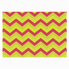 Chevron Yellow Pink Large Glasses Cloth by ImpressiveMoments