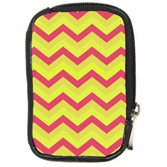 Chevron Yellow Pink Compact Camera Cases by ImpressiveMoments