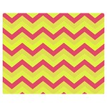 Chevron Yellow Pink Double Sided Flano Blanket (Medium)  60 x50  Blanket Front