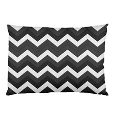 Chevron Dark Gray Pillow Cases (two Sides) by ImpressiveMoments