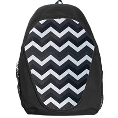 Chevron Dark Gray Backpack Bag by ImpressiveMoments