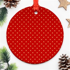 Cute Seamless Tile Pattern Gifts Ornament (round)  by GardenOfOphir