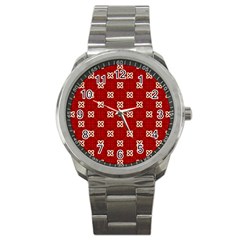 Cute Seamless Tile Pattern Gifts Sport Metal Watches by GardenOfOphir