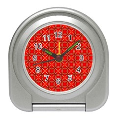 Cute Seamless Tile Pattern Gifts Travel Alarm Clocks by GardenOfOphir