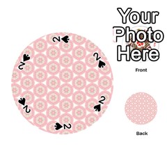 Cute Seamless Tile Pattern Gifts Playing Cards 54 (round)  by GardenOfOphir